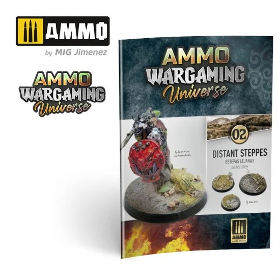 AMMO by Mig Jimenez 6921 Wargaming Universe Book #02 - Distant Steppes (Multilingual)