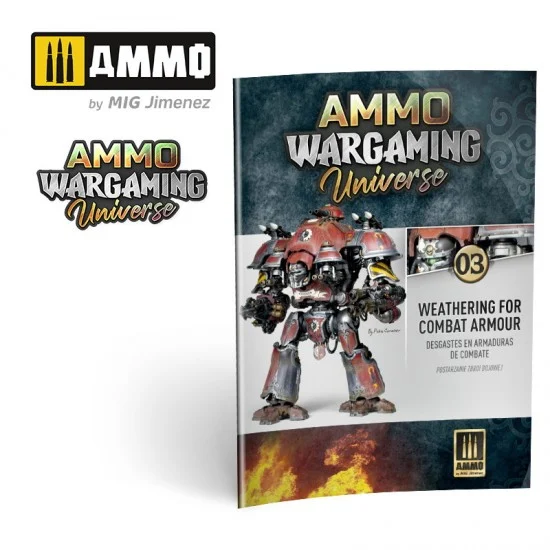 AMMO by Mig Jimenez 6922 Wargaming Universe Book #03 - Weathering Combat Armour (Multilingual)