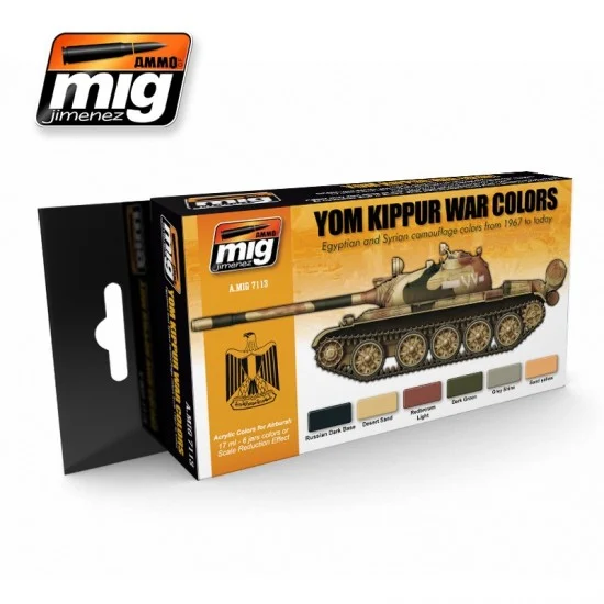 AMMO by Mig Jimenez 7113 Yom Kippur War Colours Set (17ml x 6) - Hobby & Model Paints