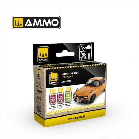AMMO by Mig Jimenez 7520 Cobra Motor Lacquer Set (3x 30ml) - Hobby & Model Paints