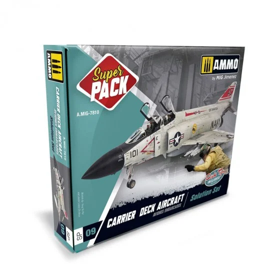 AMMO by Mig Jimenez 7810 [Super Pack] Carrier Deck Aircraft Solution Set for Dirt & Weathering Effect - Hobby & Model Paints