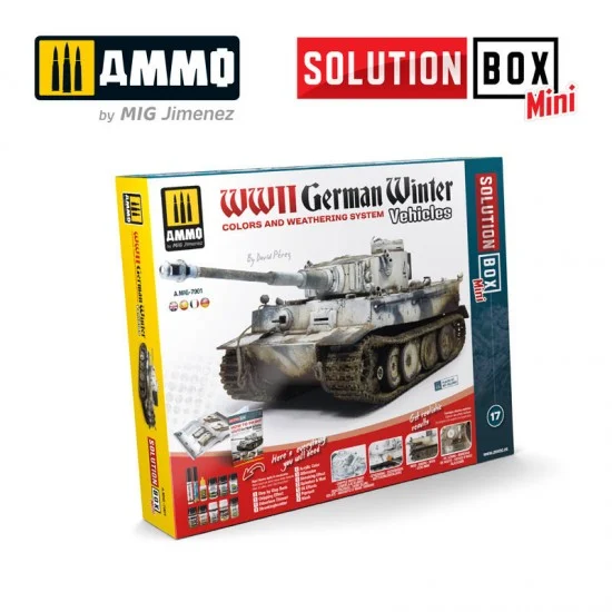 AMMO by Mig Jimenez 7901 Solution Box Mini - How to Paint WWII German Winter Vehicles