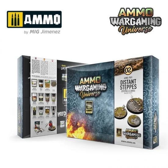 AMMO by Mig Jimenez 7921 Ammo Wargaming Universe #02 - Distant Steppes Weathering set