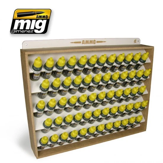 AMMO by Mig Jimenez 8005 17ml Paint Jars Storage System (fit 60 bottles) - Hobby & Model Paints