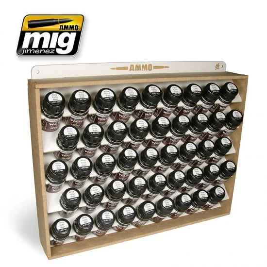 AMMO by Mig Jimenez 8006 35ml Paint Jars Storage System (fit 45 bottles) - Hobby & Model Paints