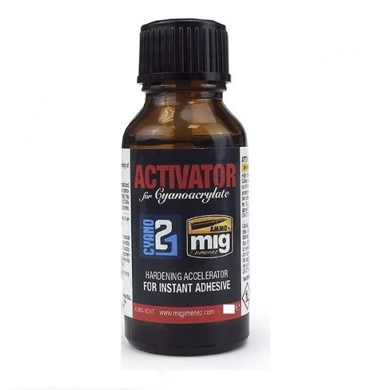 AMMO by Mig Jimenez 8037 Activator for Curing Time of Cyanoacrylate Glue (30ml) - Hobby Tools & Supplies