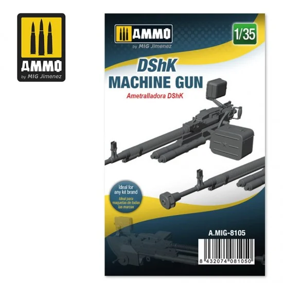 AMMO by Mig Jimenez 8105 1/35 DShK Machine Gun - Military Vehicles & Tanks