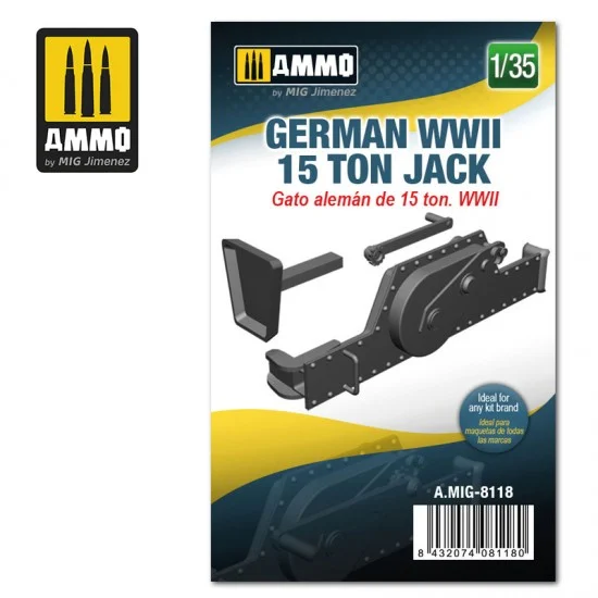 AMMO by Mig Jimenez 8118 1/35 German WWII 15 ton Jack (resin kit) - Military Vehicles & Tanks