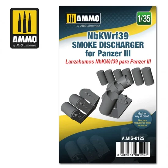 AMMO by Mig Jimenez 8125 1/35 NbKWrf39 Smoke Discharged for Panzer III (resin kit) - Military Vehicles & Tanks
