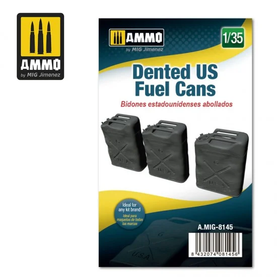AMMO by Mig Jimenez 8145 1/35 Dented US Fuel Cans - Military Vehicles & Tanks