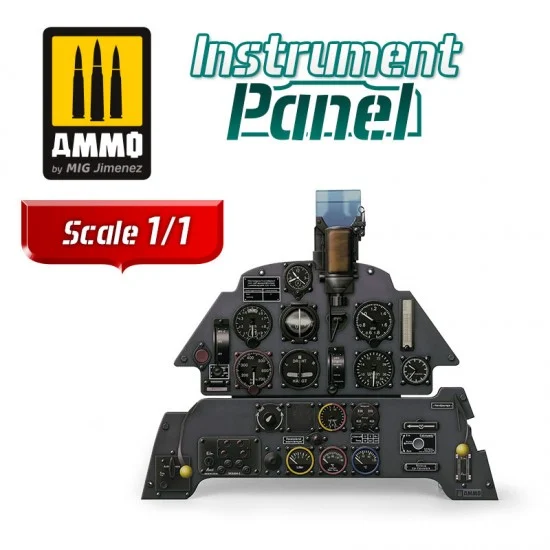 AMMO by Mig Jimenez 8280 1/1 Messerschmitt Bf 109 E Instrument Panel - Model Planes