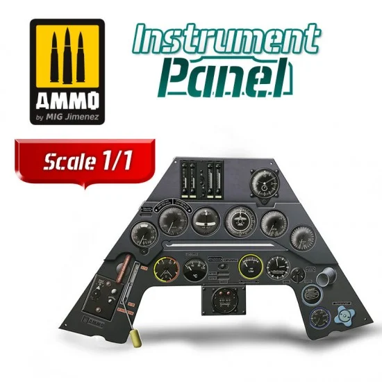 AMMO by Mig Jimenez 8282 1/1 Focke Wulf Fw 190 A3 Instrument Panel - Model Planes
