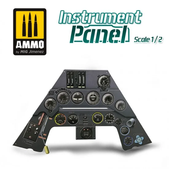AMMO by Mig Jimenez 8283 1/2 Focke Wulf FW 190 A-3 Instrument Panel (solid medium-density fibre board)