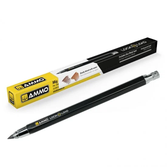 AMMO by Mig Jimenez 8313 LOCK N LOAD - Weathering Rechargable Technical Pencil (Tool)