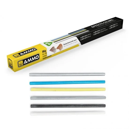 AMMO by Mig Jimenez 8339 LOCK N LOAD - Effects Colours (6 unsharpened watercolour leads)