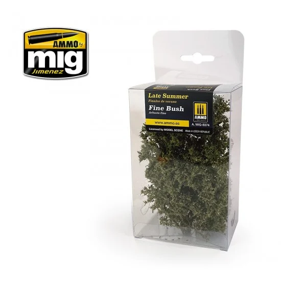 AMMO by Mig Jimenez 8374 Fine Bush - Late Summer for Small Scenes/Dioramas/Railway Modeling