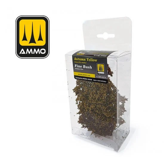 AMMO by Mig Jimenez 8376 Fine Bush - Autumn Yellow for Small Scenes/Dioramas/Railway Modeling