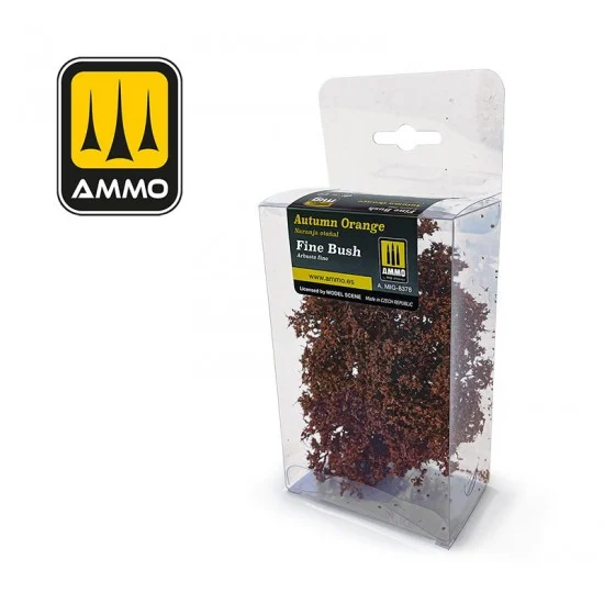 AMMO by Mig Jimenez 8378 Fine Bush - Autumn Orange for Small Scenes/Dioramas/Railway Modeling