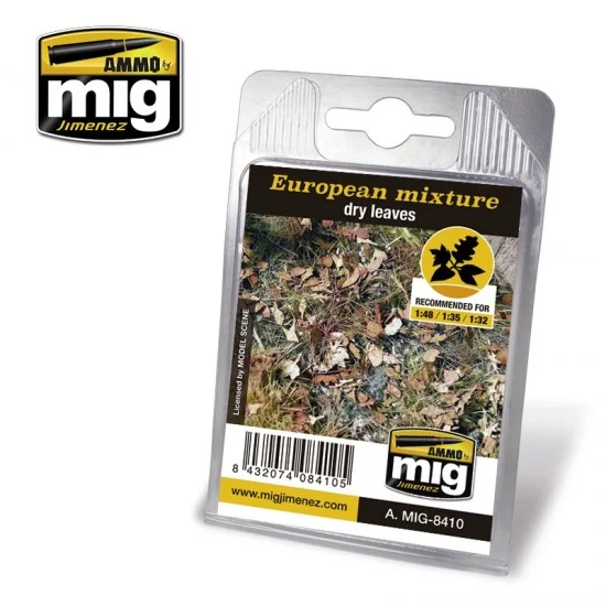 AMMO by Mig Jimenez 8410 1/32, 1/35, 1/48 European Mixture - Dry Leaves