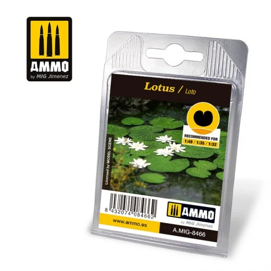 AMMO by Mig Jimenez 8466 1/48 1/35 1/32 Lotus (plastic and laser cut paper) - Scenics & Diorama