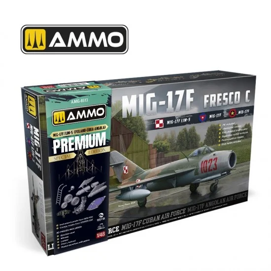 AMMO by Mig Jimenez 8513 1/48 Mikoyan-Gurevich MIG-17F / LIM-5 Poland-Cuba-Angola [Premium Edition]