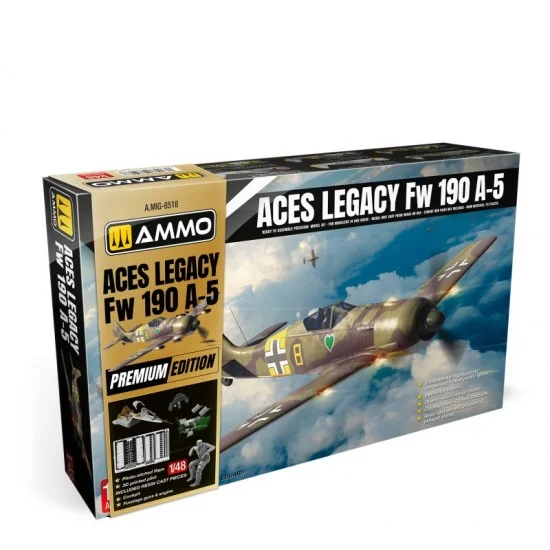 AMMO by Mig Jimenez 8518 1/48 Aces Legacy Focke Wulf 190 A-5 [Premium Edition]
