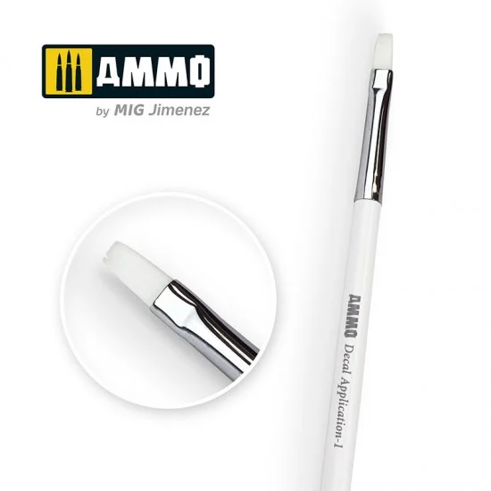 AMMO by Mig Jimenez 8706 1 AMMO Decal Application Brush - Hobby & Model Paints