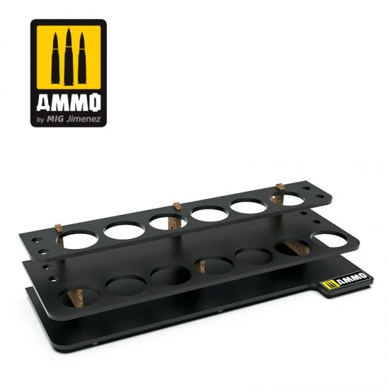 AMMO by Mig Jimenez 8879 Modular System Workshop - Acrylic Module (capacity for 13x 17ml bottle & 4x brush)