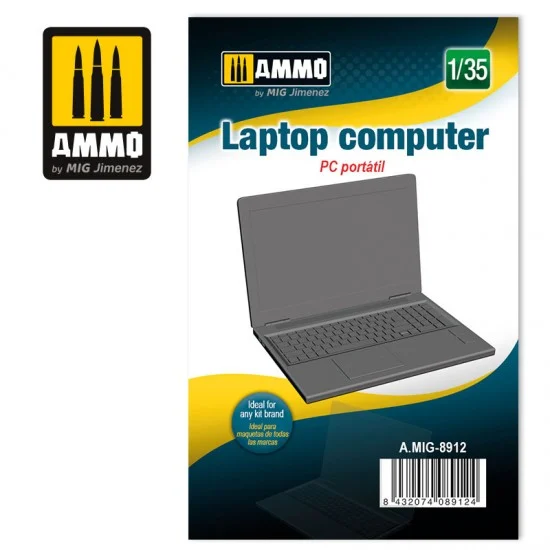 AMMO by Mig Jimenez 8912 1/35 Modern PC Laptop Computer - Scenics & Diorama