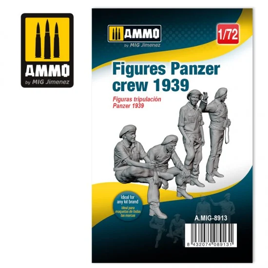 AMMO by Mig Jimenez 8913 1/72 German Panzer Crews 1939 (4 figures) - Model Figures