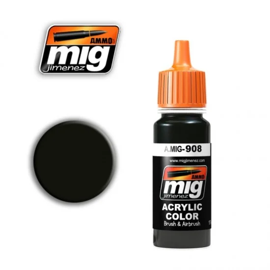 AMMO by Mig Jimenez 908 Acrylic Paint - Dunkelgrau Base (17ml)