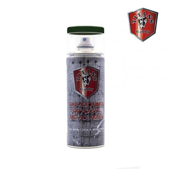 Titans Hobby TTH106 Emerald Green Matt Primer (400ml Spray Can) - Hobby & Model Paints