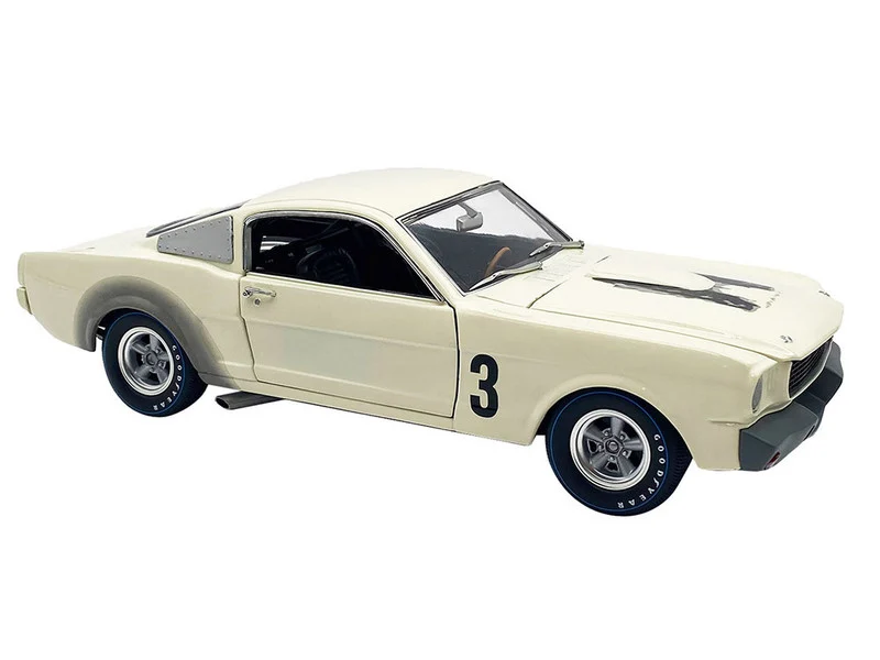1965 Shelby GT350R Prototype #3 White Limited Edition to 312 pieces Worldwide 1/18 Diecast Model Car by ACME - Shelby Models