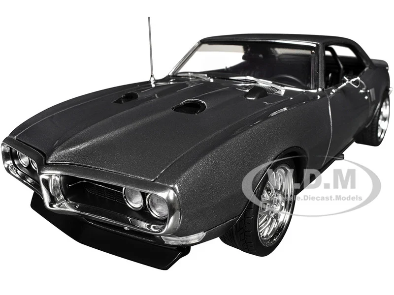 1968 Pontiac Firebird Street Fighter "Silver Bird" Gun Metal Gray Metallic Limited Edition to 400 pieces Worldwide 1/18 Diecast Model Car by ACME - Pontiac Models