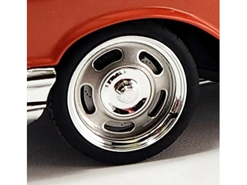 Chevy Rally Wheels and Tires Set of 4 pieces from "1957 Chevrolet 150 Custom Cruiser" for 1/18 Scale Models by ACME - Accessories