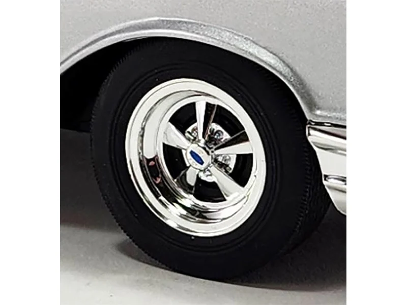 Chevy Rally Wheels and Tires Set of 4 pieces from "1957 Chevrolet 150 Street Strip" for 1/18 Scale Models by ACME - Accessories