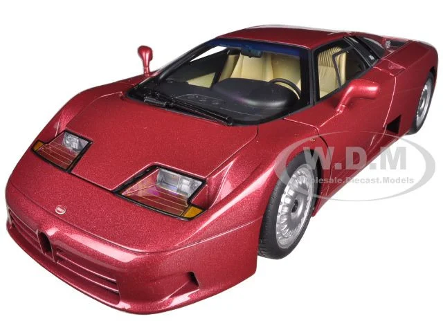 Bugatti EB110 GT Dark Red 1/18 Diecast Car Model by Autoart - Bugatti Models