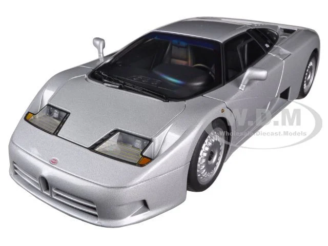 Bugatti EB110 GT Silver 1/18 Diecast Car Model by Autoart - Bugatti Models