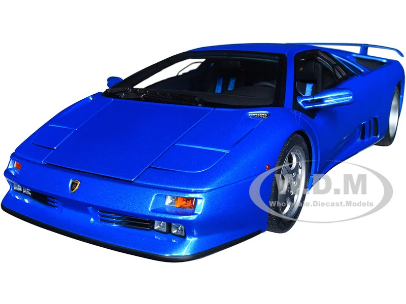 Lamborghini Diablo SE30 Blu Sirena Blue Metallic 1/18 Model Car by Autoart - Lamborghini Models