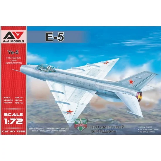 A&A Models 7222 1/72 Mikoyan-Gurevich Ye-5 Pre-Series Interceptor
