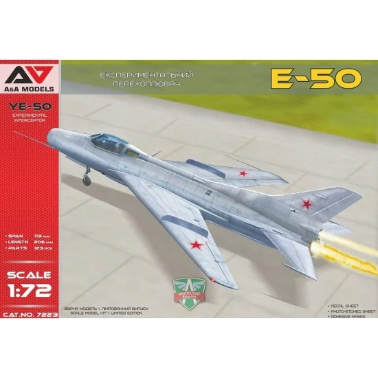 A&A Models 7223 1/72 Mikoyan-Gurevich Ye-50 Experimental Interceptor with Rocket Engine
