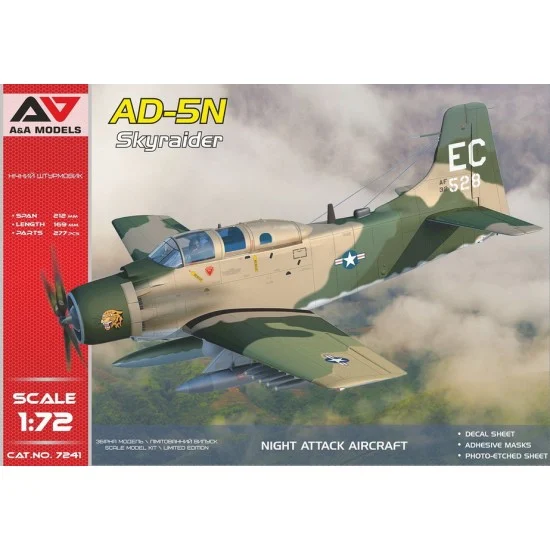 A&A Models 7241 1/72 Douglas AD-5N SkyRaider Night Attack Aircraft