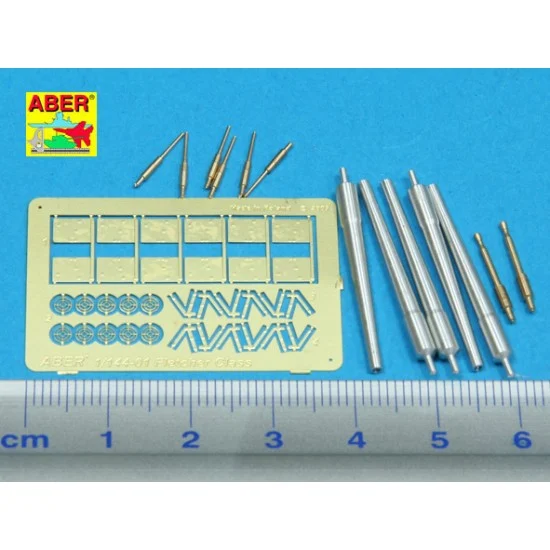 Aber 144-01 1/144 Metal Barrels for US Fletcher Class Destroyer