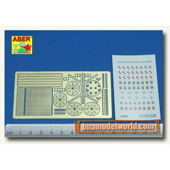 Aber 16001 1/16 German Helmets-Liners, Chinstraps