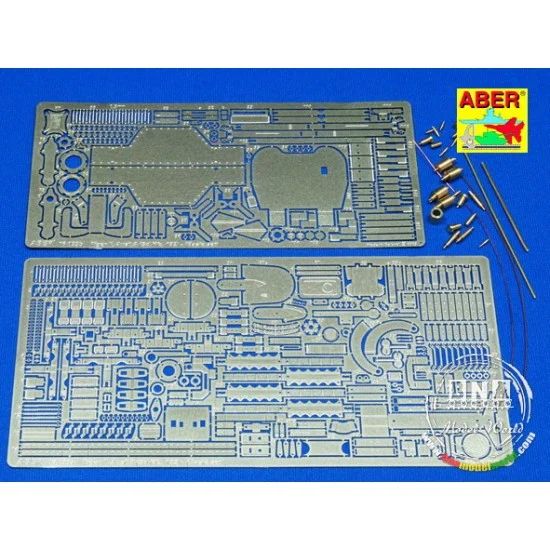 Aber 16033 Photo-etched parts for 1/16 Tiger II Henschel for Tamiya/Trumpeter kits