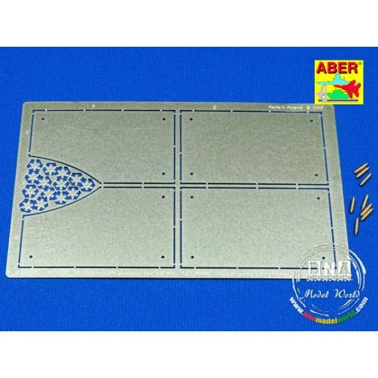 Aber 16037 Grilles for 1/16 German Tiger II Henschel Armour for Tamiya/Trumpeter kits - Military Vehicles & Tanks