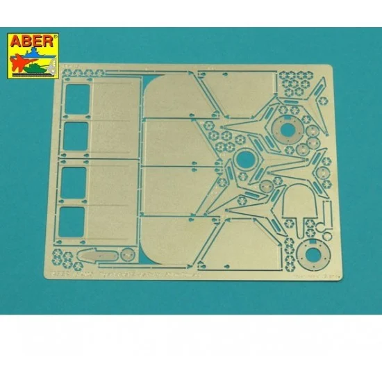 Aber 16142 1/16 Tiger I, E Tunisia 501 abt.- Tail Mud Flaps for Tamiya kits