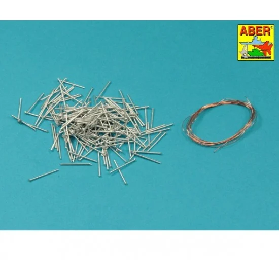 Aber 16198 1/16 PzKpfw.I Ausf. A/B Track Link Pins (200pcs) for Takom kits - Military Vehicles & Tanks