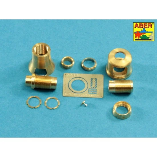 Aber 16L-15 1/16 German SdKfz.171 Panther Ausf.G 7.5cm Barrel Muzzle Brake for Tamiya/Trumpeter kits