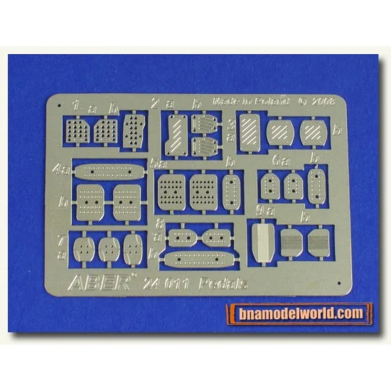 Aber 24011 1/24 Pedals for all cars - Model Cars